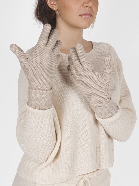 ’Honeycomb’ Knit Gloves