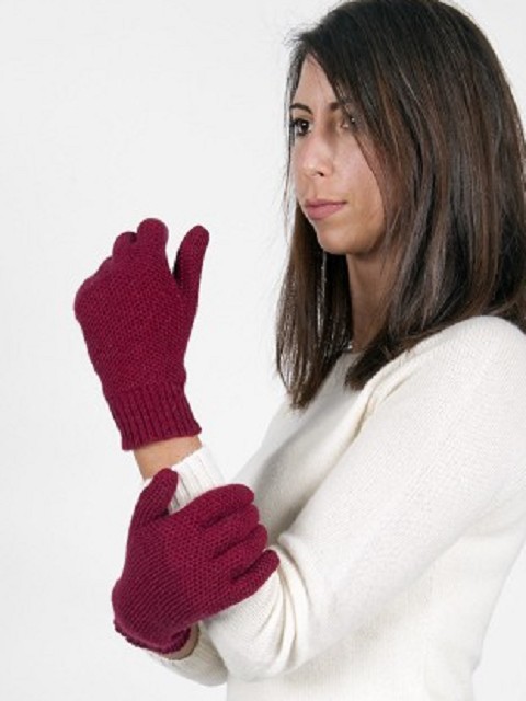 ’Honeycomb’ Knit Gloves