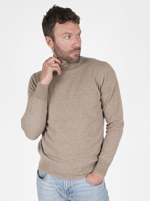 Mock Neck Cashmere Sweater