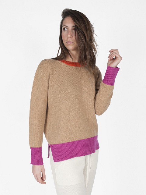 Colored Edges Cashmere Sweater